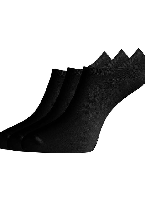 Bamboo Basics kousenvoetjes 3 paar knitted footies black unisex JAMIE-001 Bamboo Basics soquettes invisibles 3 paires knitted footies black unisex
