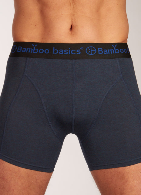 Bamboo Basics short 3 pack knitted boxershorts black / navy / blue heren RICO-011 Bamboo Basics boxer lot de 3 knitted boxershorts black / navy / blue hommes