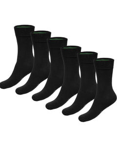 Bamboo Basics sokken 6 paar knitted anklet socks black unisex BEAU-6P-001 Bamboo Basics chaussettes 6 paires knitted anklet socks black unisex