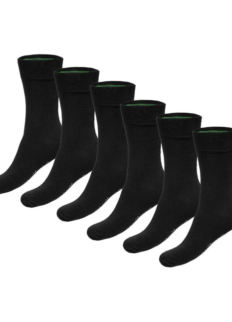 Bamboo Basics sokken 6 paar knitted anklet socks black unisex BEAU-6P-001 Bamboo Basics chaussettes 6 paires knitted anklet socks black unisex