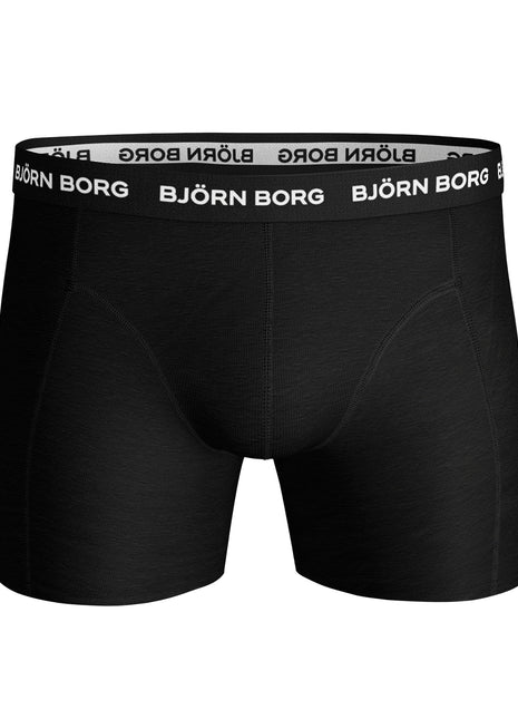 Björn Borg short 3 pack cotton stretch boxer black heren 10004232-MP001 Björn Borg boxer lot de 3 cotton stretch boxer black hommes