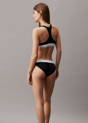Calvin Klein bh topje icon cotton modal unlined bralette black dames 0000F3785E-001 Calvin Klein brassière icon cotton modal unlined bralette black femmes