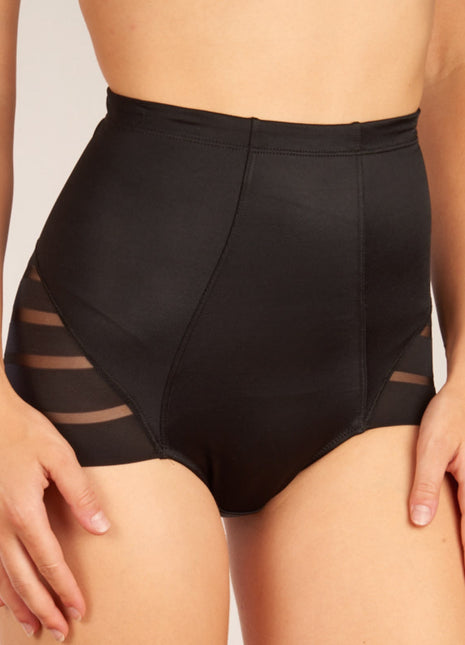 Dim corrigerende highwaist slip diam's control high waist panty black dames D00IV-0HZ Dim slip highwaist sculptante diam's control high waist panty black femmes