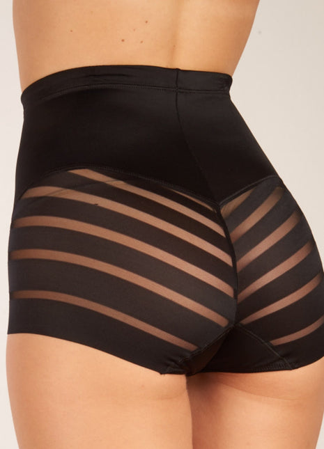Dim corrigerende highwaist slip diam's control high waist panty black dames D00IV-0HZ Dim slip highwaist sculptante diam's control high waist panty black femmes