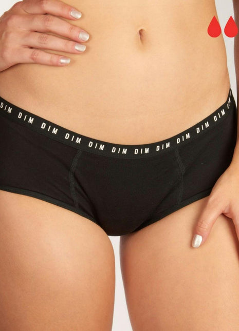 Dim menstruatie slip period panty protect high flow black dames D0AYB-0HZ Dim slip menstruel period panty protect high flow black femmes