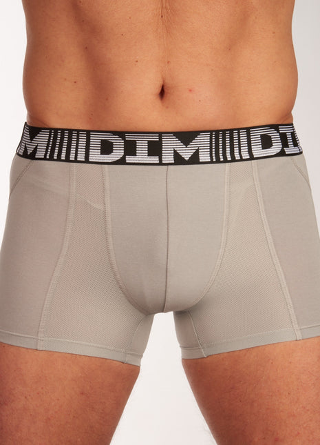 Dim short 2 pack 3d flex air boxers black / grey heren  D01N1-9LU Dim boxer lot de 2 3d flex air boxers black / grey hommes