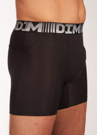 Dim short 2 pack 3d flex air long boxers black / grey heren  D01N2-9LU Dim boxer lot de 2 3d flex air long boxers black / grey hommes
