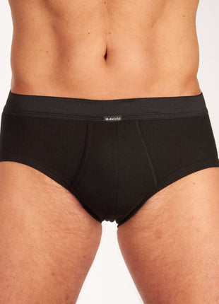 Dulcia slip 3 pack new basic cotton 4-1 rib black heren 678-0540-black Dulcia slip lot de 3 new basic cotton 4-1 rib black hommes