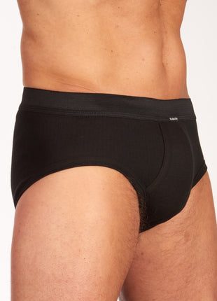 Dulcia slip 3 pack new basic cotton 4-1 rib black heren 678-0540-black Dulcia slip lot de 3 new basic cotton 4-1 rib black hommes
