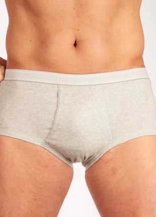 Dulcia slip basic cotton 1-1 rib grey heren 695-0992-grey Dulcia slip basic cotton 1-1 rib grey hommes