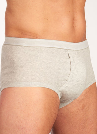 Dulcia slip basic cotton 1-1 rib grey heren 695-0992-grey Dulcia slip basic cotton 1-1 rib grey hommes