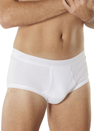 Dulcia slip classic 2-2 rib white heren 669-8400-white Dulcia slip classic 2-2 rib white hommes