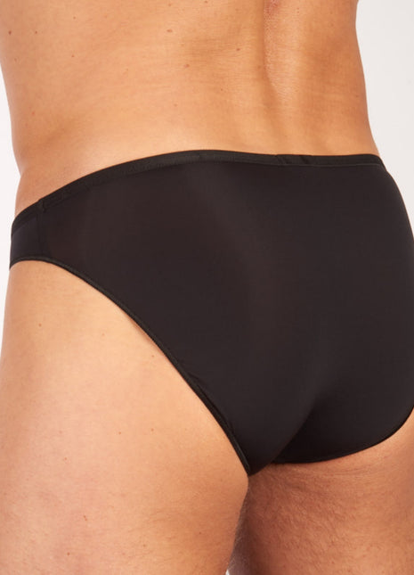 Hom slip plumes micro briefs black heren 404756-0004 Hom slip plumes micro briefs black hommes