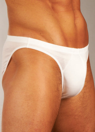 Hom slip premium cotton comfort micro briefs white heren 359699-0003 Hom slip premium cotton comfort micro briefs white hommes