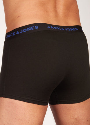 Jack & Jones short 7 pack jacbasic trunks black heren 12165587-3235165 Jack & Jones boxer lot de 7 jacbasic trunks black hommes
