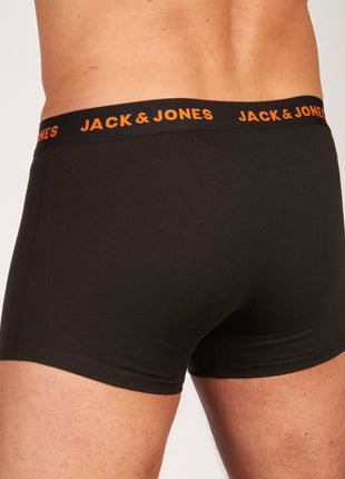 Jack & Jones short 7 pack jacbasic trunks black heren 12165587-3235165 Jack & Jones boxer lot de 7 jacbasic trunks black hommes