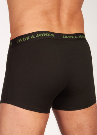 Jack & Jones short 7 pack jacbasic trunks black heren 12165587-3235165 Jack & Jones boxer lot de 7 jacbasic trunks black hommes