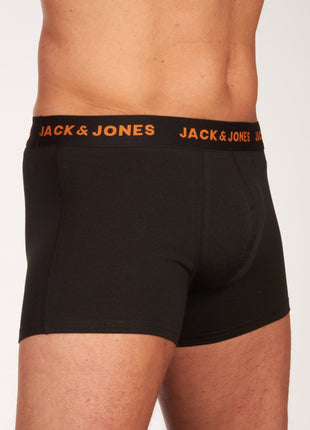 Jack & Jones short 7 pack jacbasic trunks black heren 12165587-3235165 Jack & Jones boxer lot de 7 jacbasic trunks black hommes