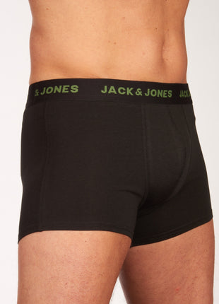 Jack & Jones short 7 pack jacbasic trunks black heren 12165587-3235165 Jack & Jones boxer lot de 7 jacbasic trunks black hommes