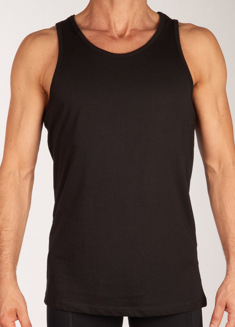 Jack & Jones singlet 2 pack jacbasic tanktop black heren 12133910-2715985 Jack & Jones débardeur lot de 2 jacbasic tanktop black hommes