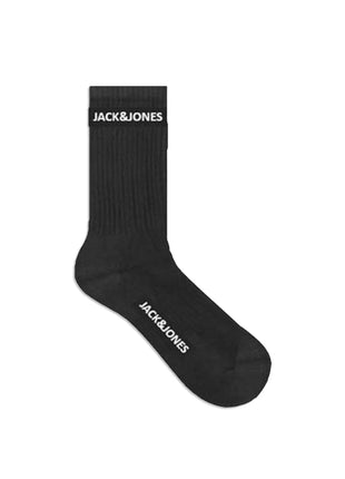 Jack & Jones sokken 5 paar jacbasic logo tennis sock black heren 12179475-3453662 Jack & Jones chaussettes 5 paires jacbasic logo tennis sock black hommes