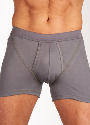 Mango short 2 pack 1-1 rib box grey heren 685-5430-box grey Mango boxer lot de 2 1-1 rib box grey hommes