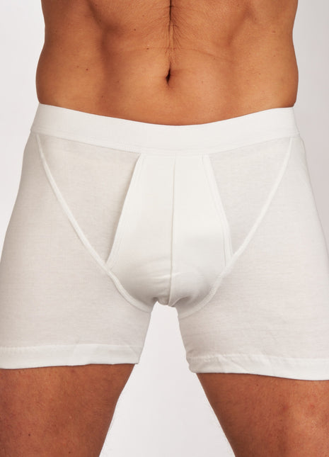 Mango short 2 pack 1-1 rib white heren 685-5430-white Mango boxer lot de 2 1-1 rib white hommes