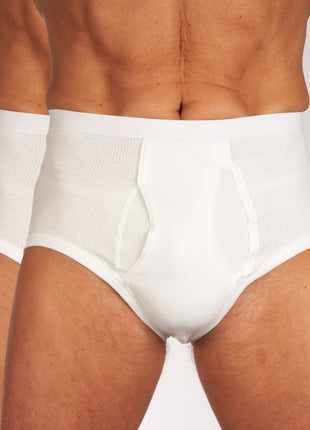 Mango slip 2 pack 2-2 rib white heren 597-0964-white Mango slip lot de 2 2-2 rib white hommes