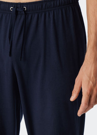 Schiesser pyjama lange broek selected premium inspiration blue heren 159630-800 Schiesser pyjama pantalon long selected premium inspiration blue hommes