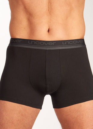 Schiesser short 3 pack uncover boxer briefs black heren 173905-000 Schiesser boxer lot de 3 uncover boxer briefs black hommes