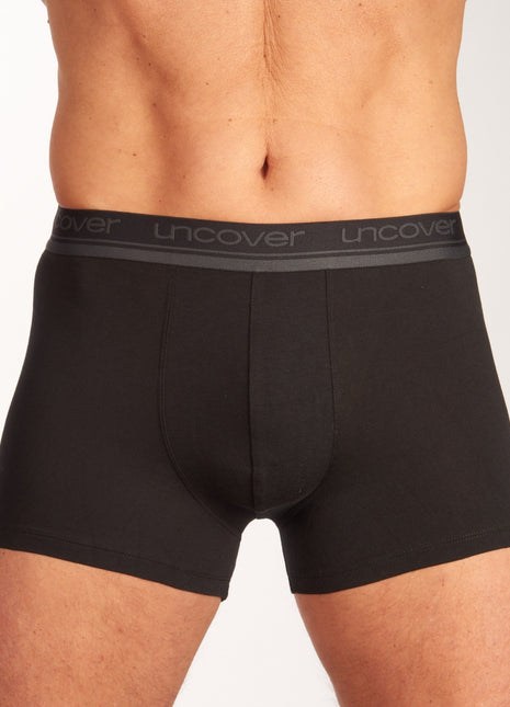 Schiesser short 3 pack uncover boxer briefs black heren 173905-000 Schiesser boxer lot de 3 uncover boxer briefs black hommes