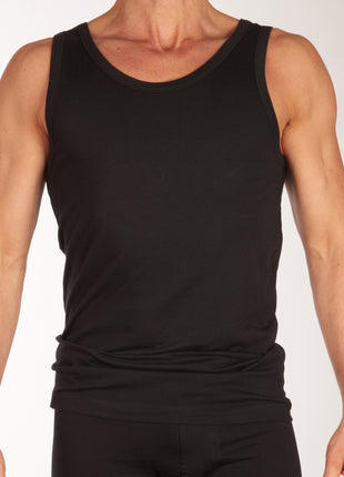 Schiesser singlet 2 pack 95/5 organic cotton undershirts black heren 176038-000 Schiesser débardeur lot de 2 95/5 organic cotton undershirts black hommes