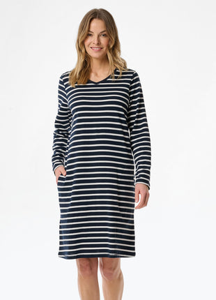 Schiesser slaapkleedje casual essentials midnight blue dames 181745-804 Schiesser robe de nuit casual essentials midnight blue femmes