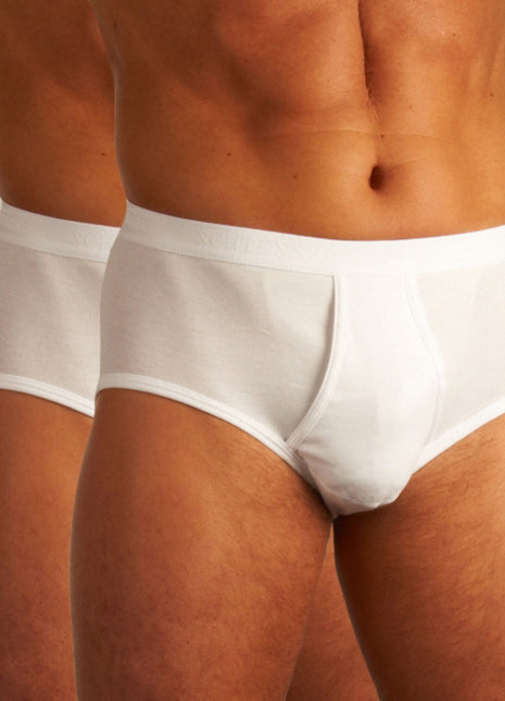 Schiesser slip 2 pack original classics 1-1 rib sports briefs white heren 005136-100 Schiesser slip lot de 2 original classics 1-1 rib sports briefs white hommes