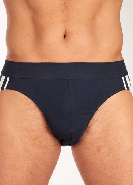 Schiesser slip 3 pack 95/5 organic cotton rio briefs dark blue heren 173815-803 Schiesser slip lot de 3 95/5 organic cotton rio briefs dark blue hommes