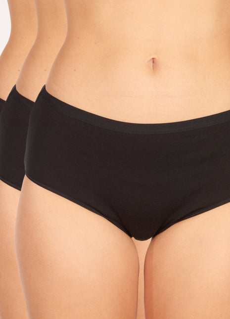 Schiesser slip 3 pack uncover midi briefs black dames 173949-000 Schiesser slip lot de 3 uncover midi briefs black femmes