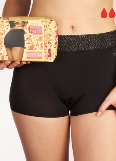 Sloggi menstruatie short period pants short heavy black dames 10216172-0004 Sloggi shorty menstruel period pants short heavy black femmes