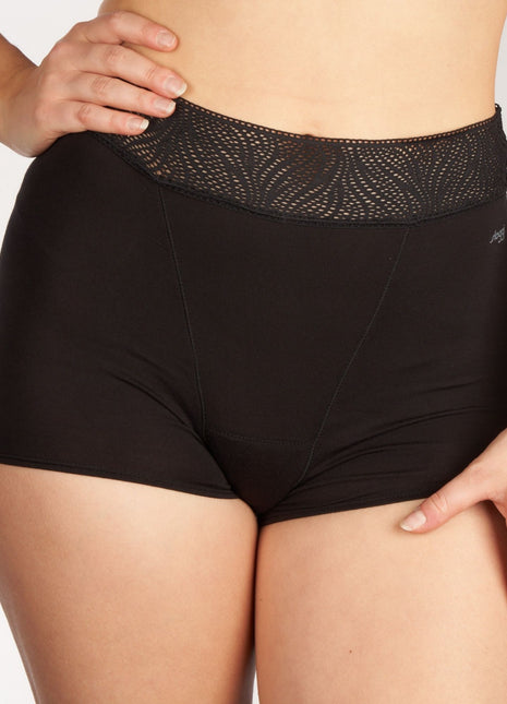 Sloggi menstruatie short period pants short medium black dames 10216957-0004 Sloggi shorty menstruel period pants short medium black femmes
