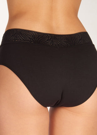 Sloggi menstruatie slip period pants hipster medium black dames 10213036-0004 Sloggi slip menstruel period pants hipster medium black femmes