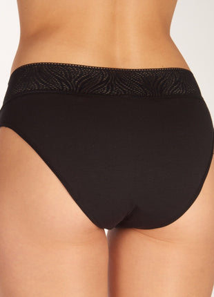 Sloggi menstruatie slip period pants tai medium black dames 10212941-0004 Sloggi slip menstruel period pants tai medium black femmes