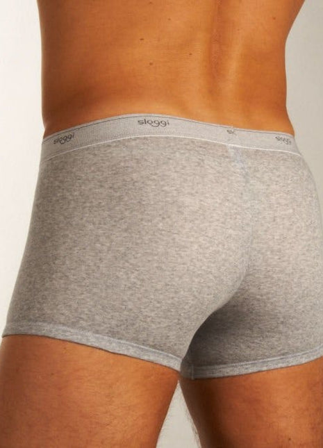 Sloggi short basic grey heren 10004753-0034 Sloggi boxer basic grey hommes