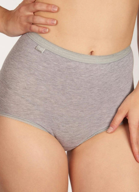 Sloggi slip basic+ maxi cotton grey combination dames 10005037-M013 Sloggi slip basic+ maxi cotton grey combination femmes
