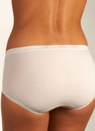 Sloggi slip basic+ midi cotton white dames 10005038-0003 Sloggi slip basic+ midi cotton white femmes