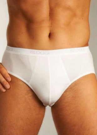 Sloggi slip basic midi white heren 10004712-0003 Sloggi slip basic midi white hommes