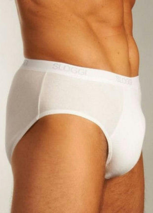 Sloggi slip basic midi white heren 10004712-0003 Sloggi slip basic midi white hommes