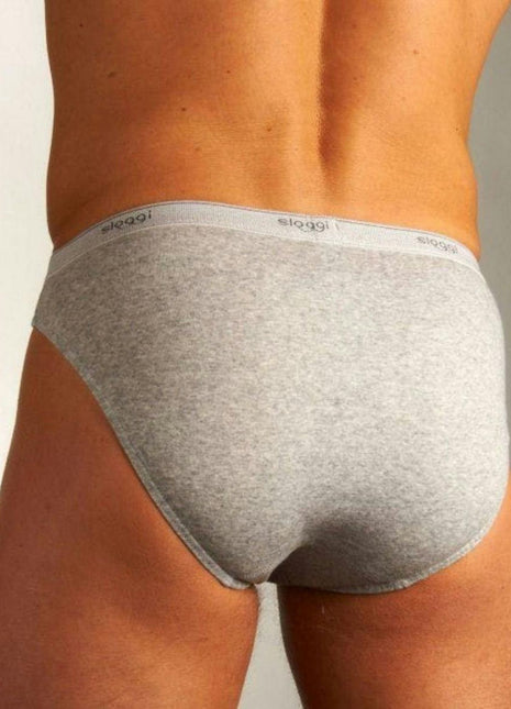Sloggi slip basic mini grey heren 10004711-0034 Sloggi slip basic mini grey hommes