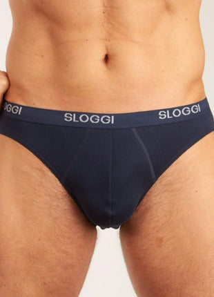 Sloggi slip basic mini night blue heren 10004711-0080 Sloggi slip basic mini night blue hommes