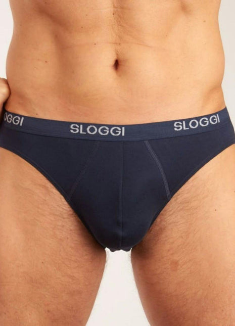 Sloggi slip basic mini night blue heren 10004711-0080 Sloggi slip basic mini night blue hommes
