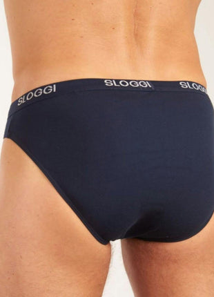 Sloggi slip basic mini night blue heren 10004711-0080 Sloggi slip basic mini night blue hommes