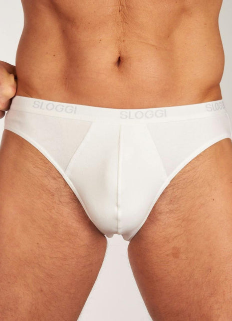 Sloggi slip basic mini white heren 10004711-0003 Sloggi slip basic mini white hommes